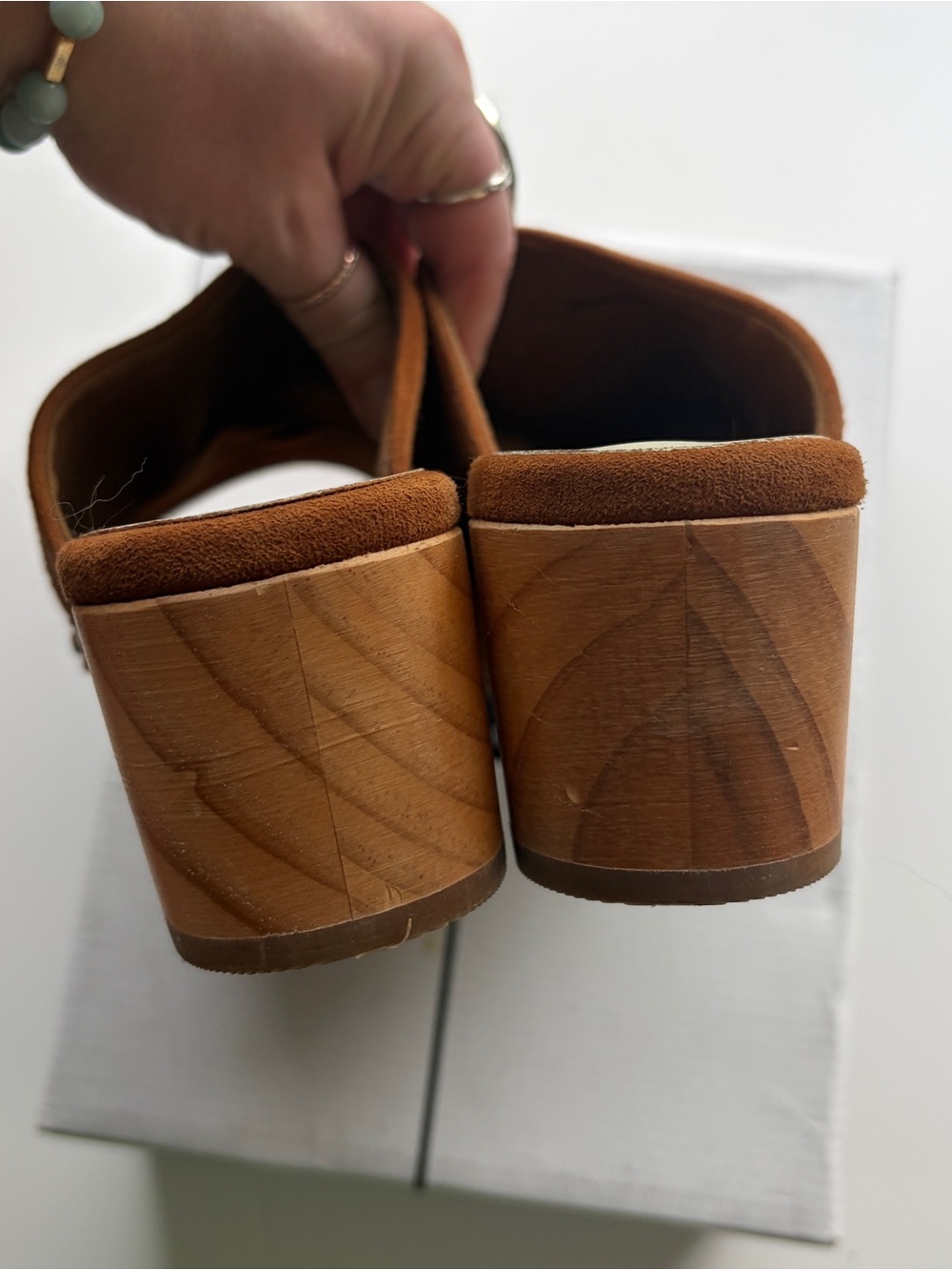 Dolce Vita Dorado Saddle Suede Platform Slide Mules - Picture 8 of 14